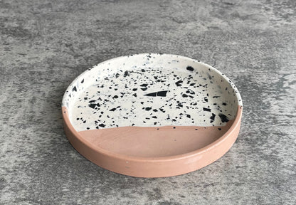 Small Circle Tray | Pink, White, Black