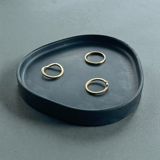 Small Triangle Trinket | Dark Blue