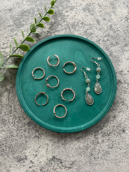 Flat Circle Tray | Green