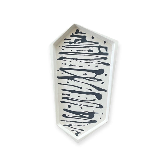 Small Accent Tray | White & Black II