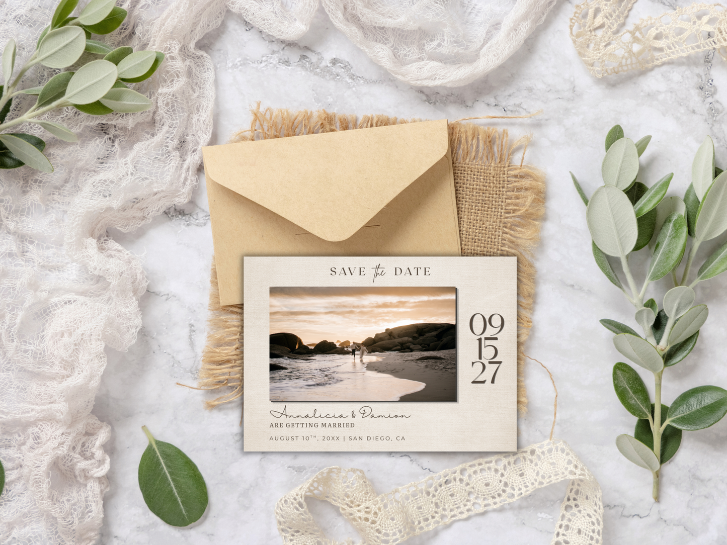 Save The Date | Canva Template