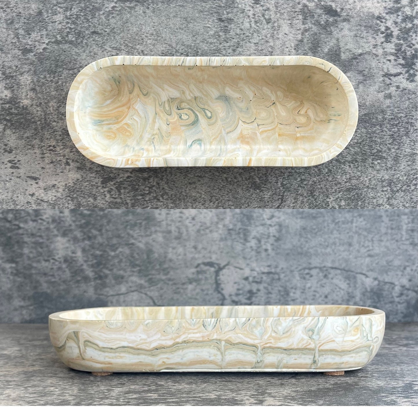 Accent Bowl | Orange-Yellow + Green