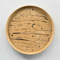 Large Circle Accent Tray | Light Brown & Black