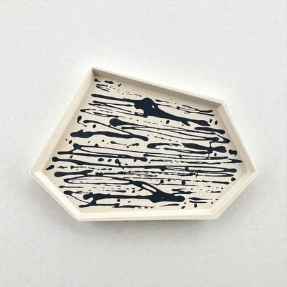 Medium Accent Tray | Beige & Black