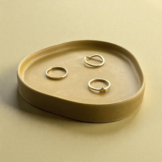 Small Triangle Trinket | Golden Yellow