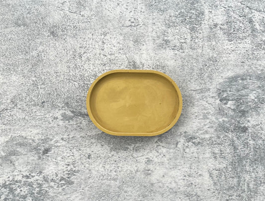 Oval Trinket Dish| Deep Yellow