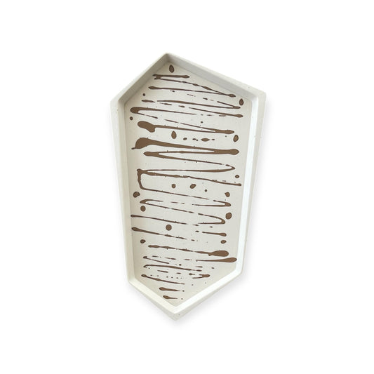Small Accent Tray | Beige & Brown