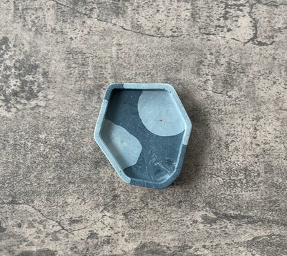 Small Abstract Trinket | Shades of Blue