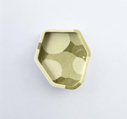 Small Abstract Trinket | Shades of Green