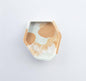 Small Abstract Trinket | White + Orange