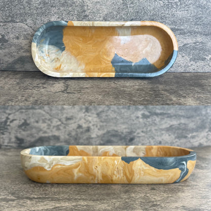 Accent Bowl | Blue + Yellow