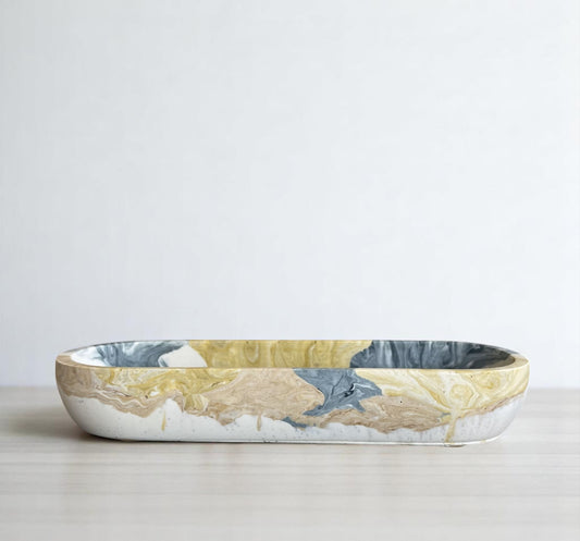Accent Bowl | Yellow + Blue + White