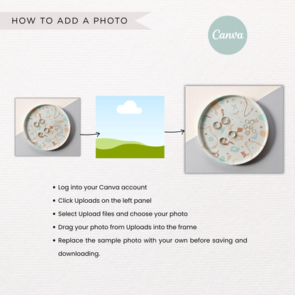 Jesmonite Care Card | Canva Template