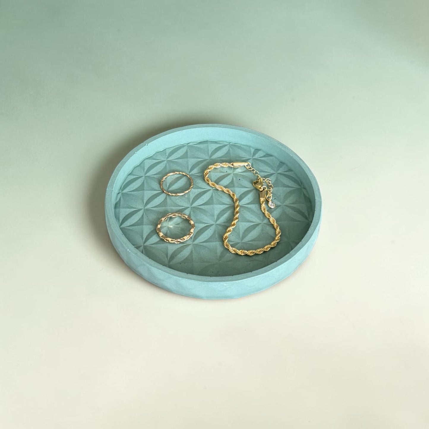 Circle Trinket | Misty Aqua