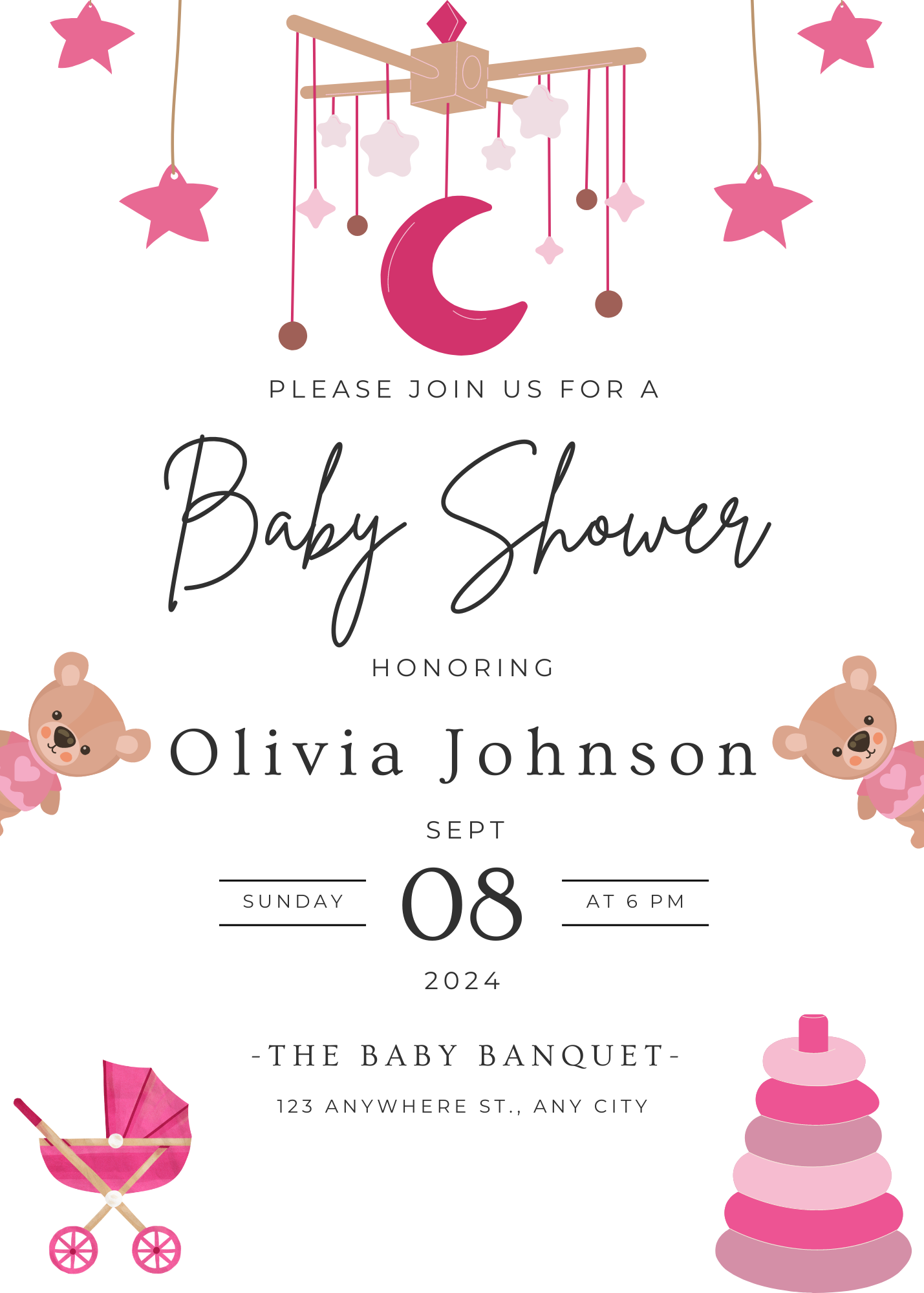 Baby Shower Invitation Template | Canva