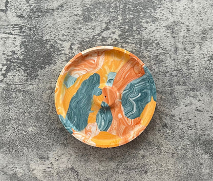 Incense Holder | Orange, Blue, Coral