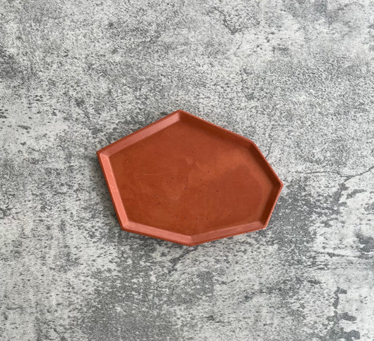 Geometric Trinket III | Terracotta