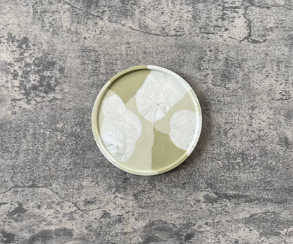 Flat Circle Tray | Shades of Green
