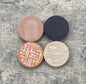 Jesmonite Coaster Set of 4 | Pink, Purple, Tan