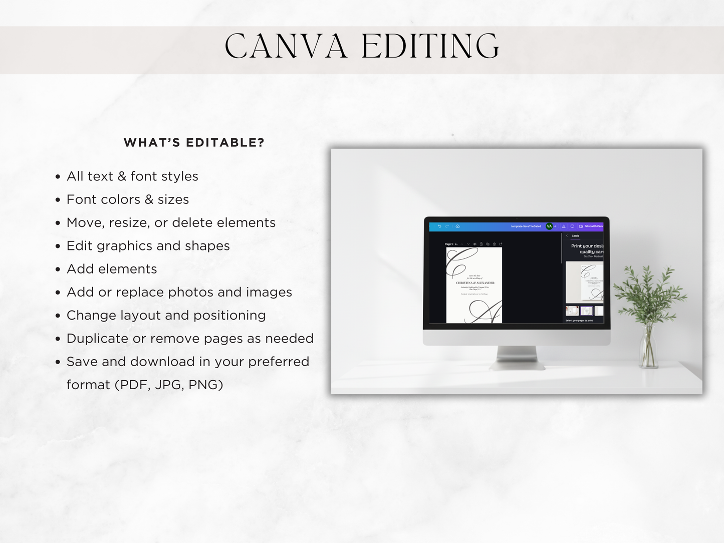 Save The Date | Canva Template