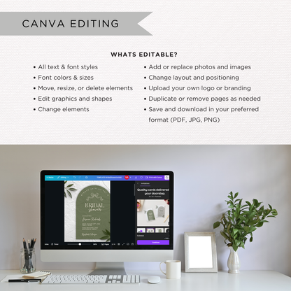 Bridal Shower Invitation | Canva Template