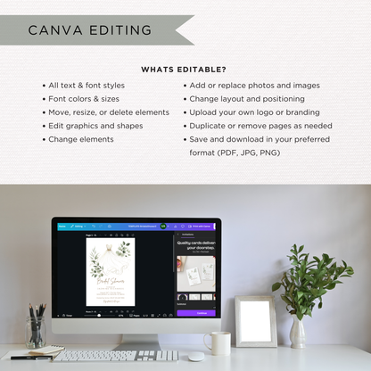 Bridal Shower Invitation | Canva Template