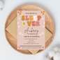 Hippie Vibe Sleepover Birthday Invitation for Girls | Editable Canva Template | Digital Download | Instant Printable Invite