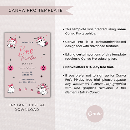 Halloween Party  Invite | Canva Template