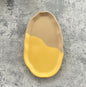 Oval Accent Tray | Brown & Yellow