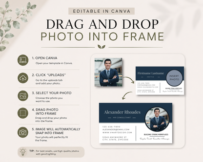 Professional Business Card | Canva Template