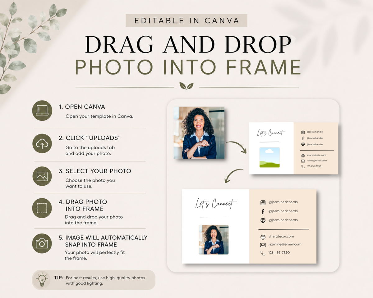 Connect Business Card | Canva Template