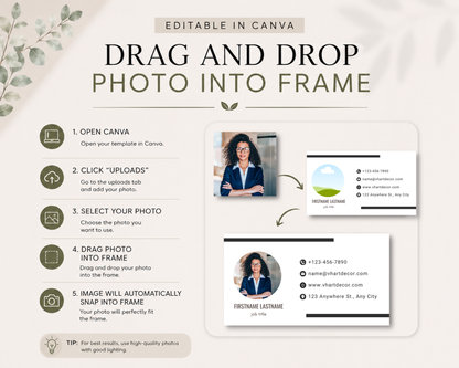 Minimal Business Card | Canva Template