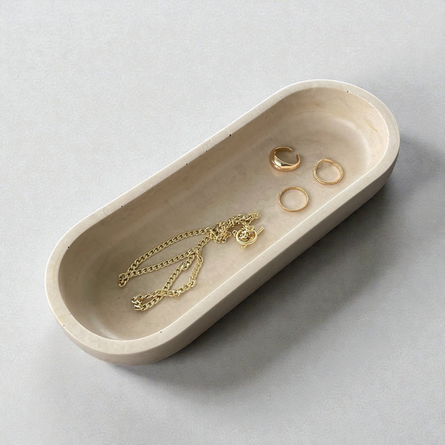 Accent Bowl | Beige + Green