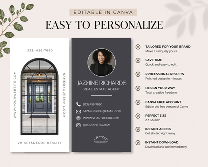 Realtor Business Card | Canva Template