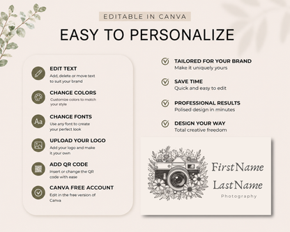 Vintage Photography Template | Canva Template
