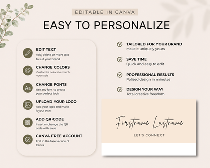 Connect Business Card | Canva Template