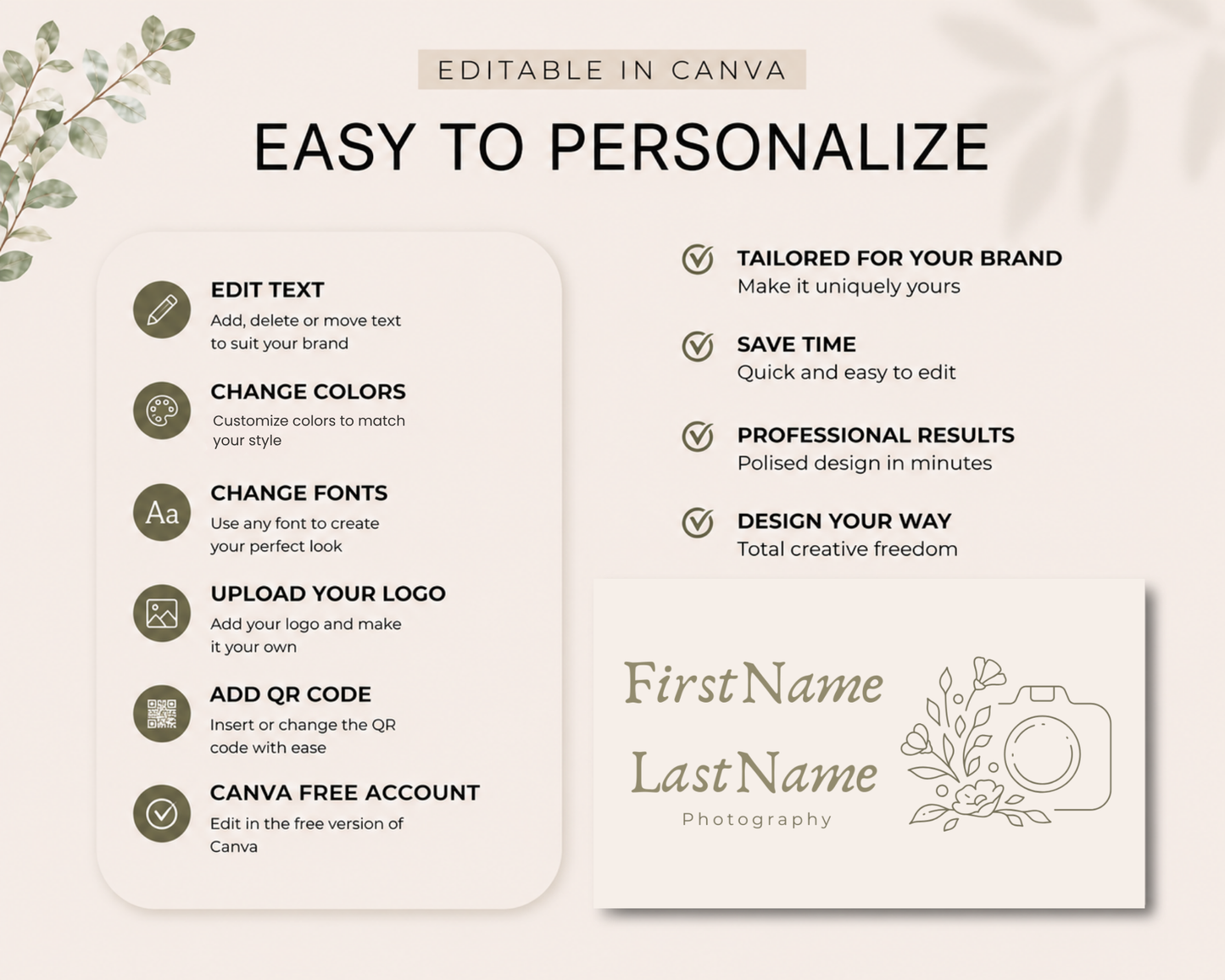 Photography Template | Canva Template