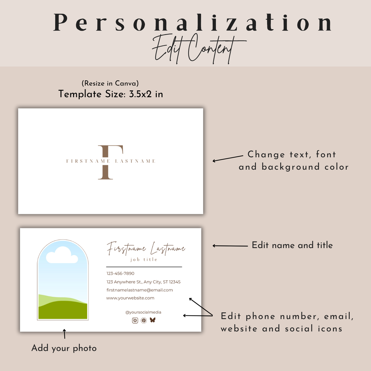 Modern Business Card Template | Entrepreneur Business Card