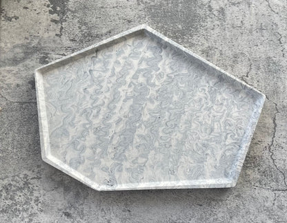 Large Accent Tray | Grey & White