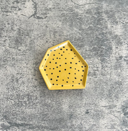 Geometric Trinket I | Yellow + Black
