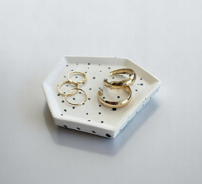 Geometric Trinket I | White + Black