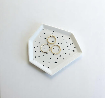 Geometric Trinket I | White + Black