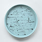 Large Circle Accent Tray | Light Blue & Black