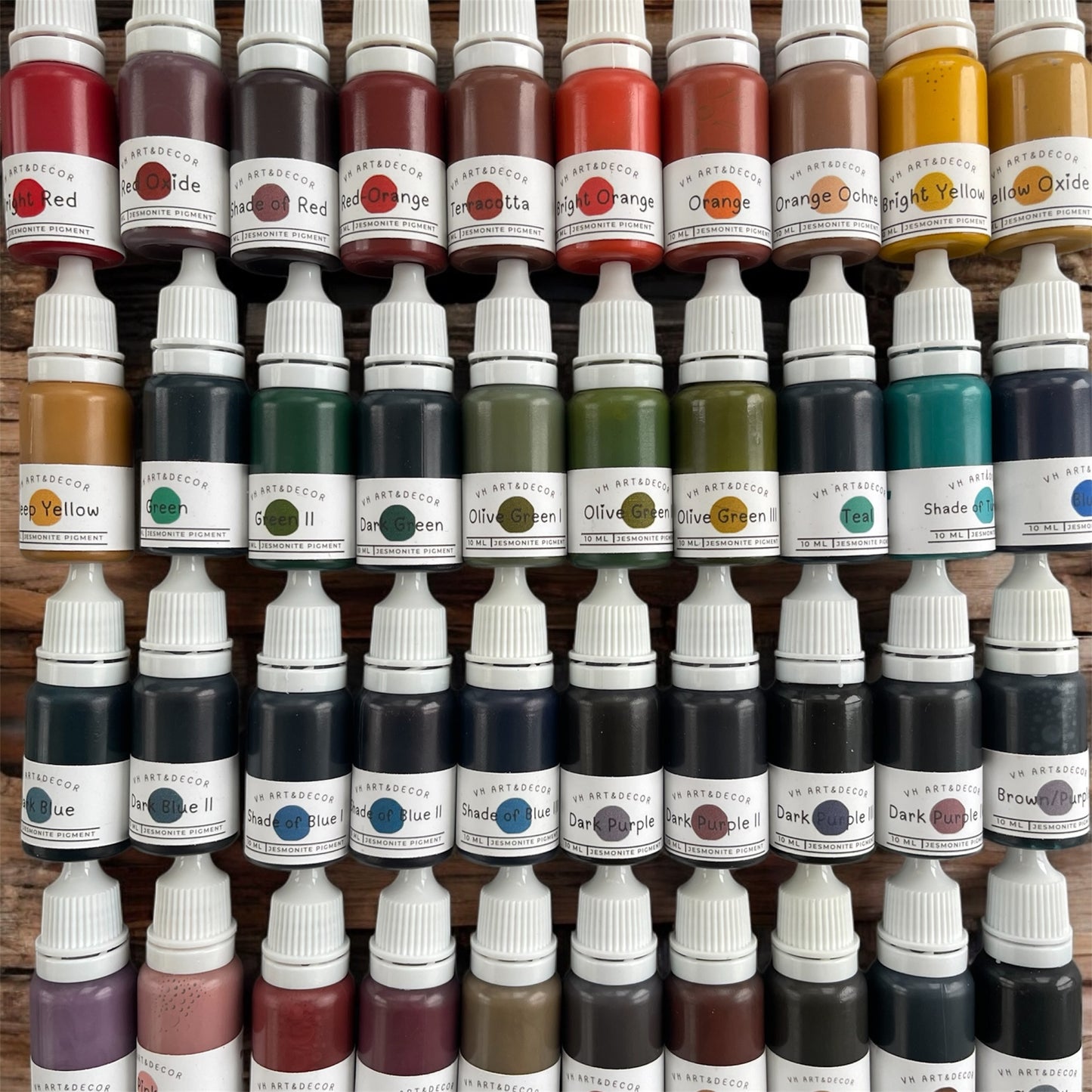Jesmonite Pigments | Aqua Resin Pigments | Black, White, Grey