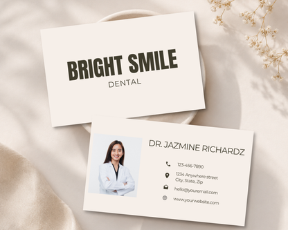 Dental Business Card | Canva Template