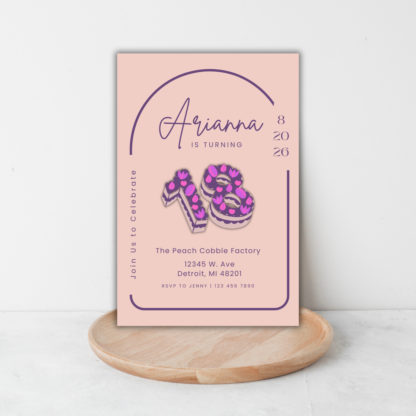 18th Birthday Invite | Canva Template