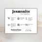 Jesmonite Care Card Template | Canva Template