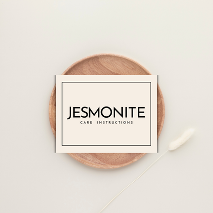 Jesmonite Care Card | Canva Template