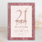 Milestone Invite - Glitter Theme | Canva Template