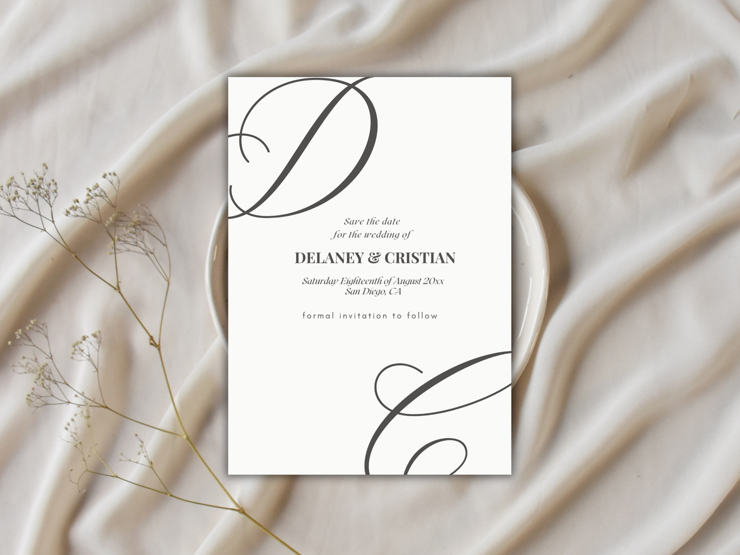 Save The Date | Canva Template